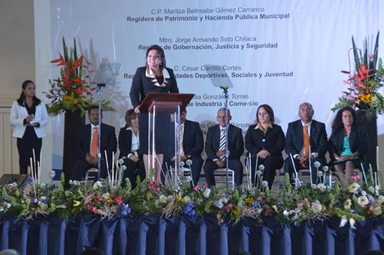 Dolores Parra rinde segundo informe de gobierno en San Pedro Cholula