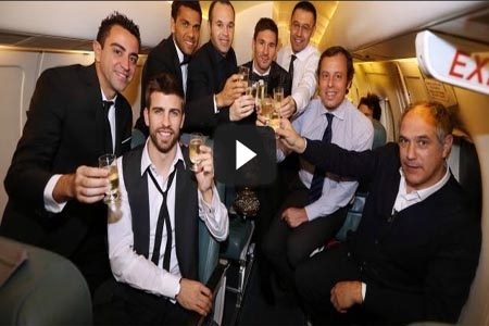 Messi, ¿cómo celebró su cuarto balón de oro?