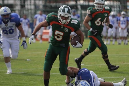 Aztecas UDLAP derrotaron 24-14 a Borregos-Edomex