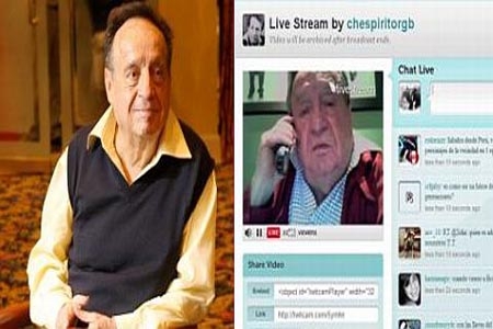 Chespirito rompe récord en Twitcam