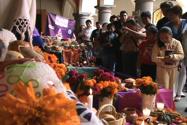 Ofrendas y Altares en la Casa de la Cultura de Puebla