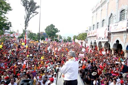 AMLO estuvo de gira en Tehuacán