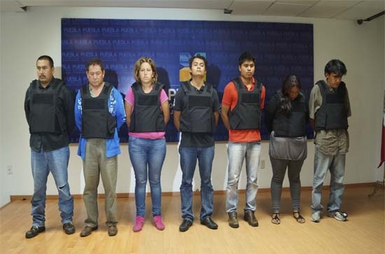 Cae banda de 7 asaltantes de cuentahabientes en Puebla