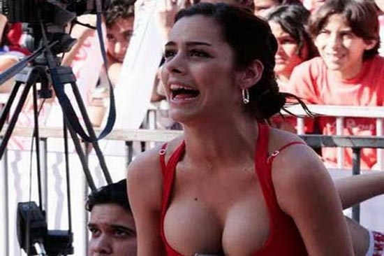 Larissa Riquelme vive el futbol
