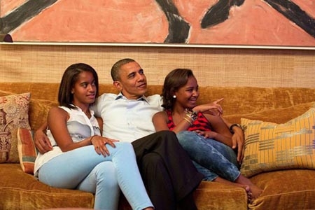 Obama: mejor ser papá que presidente de EU