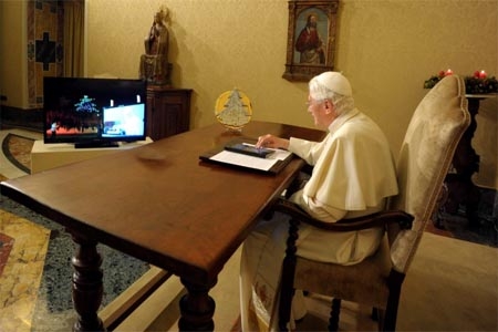 Benedicto XVI, adicto al iPad