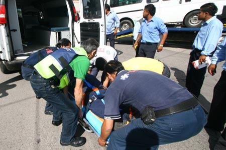 Colisión en la colonia Adolfo López Mateos dejó tres personas heridas