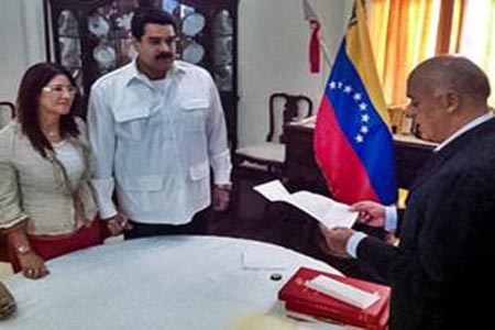 Presidente de Venezuela se casa con la ex procuradora de la República