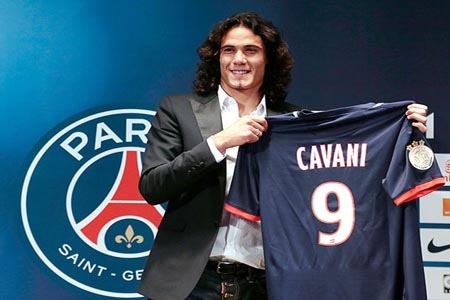 Cavani, nuevo delantero del Paris Saint Germain