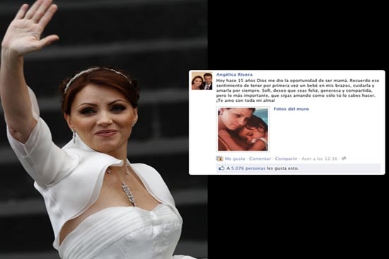 Angélica Rivera felicita a su quinceañera