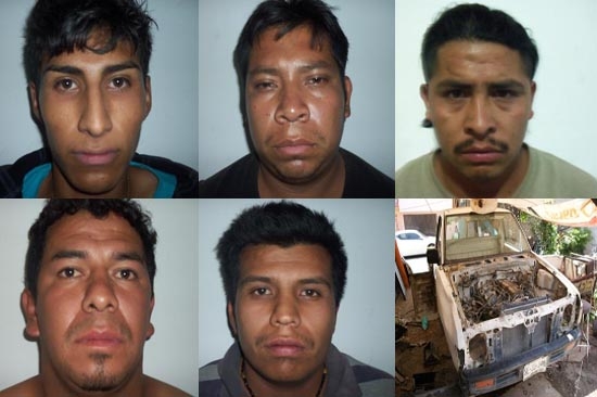 PGJ desmantela a banda de 5 ladrones de autopartes