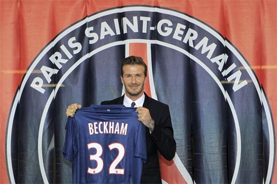 David Beckham, nuevo jugador del Paris Saint-Germain