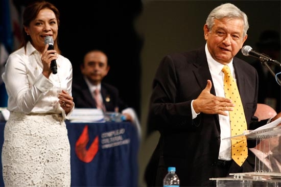 Josefina y AMLO  de “intercampaña” en Puebla