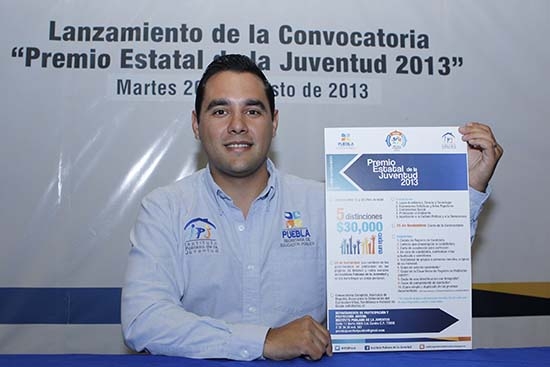 Puebla convoca al Premio Estatal de la Juventud 2013