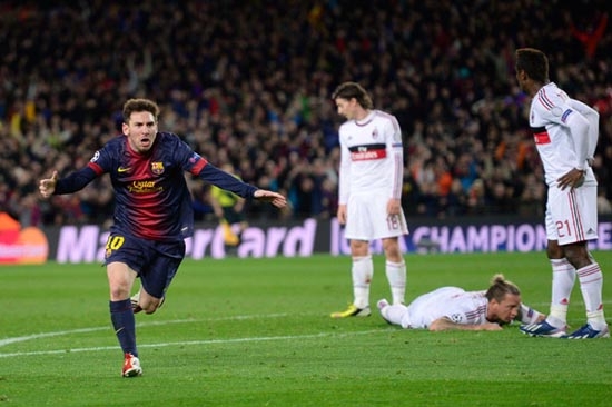 Barcelona remontó y goléo 4-0 al Milan en la Champions