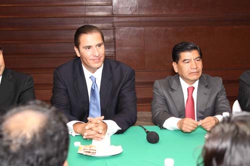 Moreno Valle y Marín se reúnen para elaborar presupuesto 2011