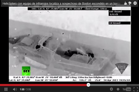 Video: nuevas imágenes de la cacería de sospechoso de Boston