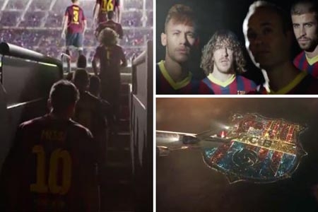 Estrellas del Barcelona en spot de Qatar Airways