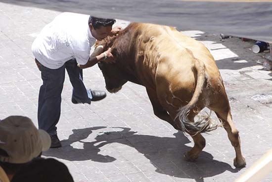 Huamantlada deja 13 heridos, seis de ellos por asta de toro