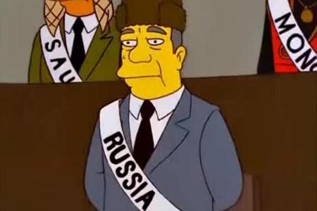 Rusia despide a Los Simpson