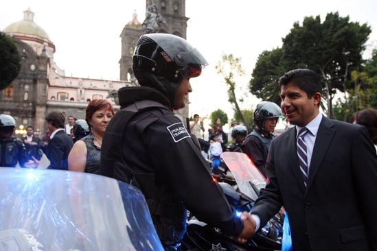 Invierten 32 mdp para equipar a la policía de Puebla capital