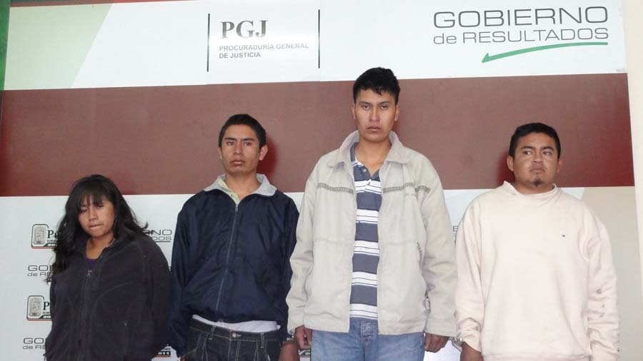 Envían a la PGR a 5 integrantes de la banda detenida en Acatzingo