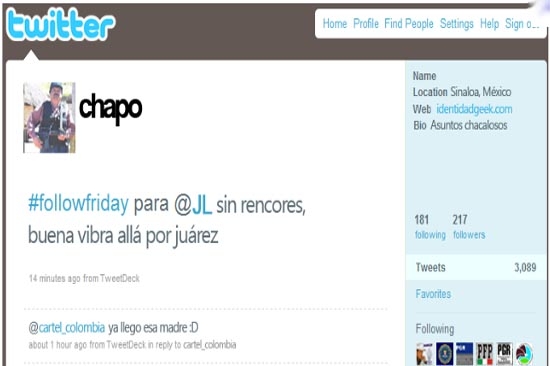 Y el narco llegó a las redes sociales