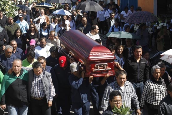 Los funerales de Salomón Soto Téllez, líder de la CTM en Lara Grajales