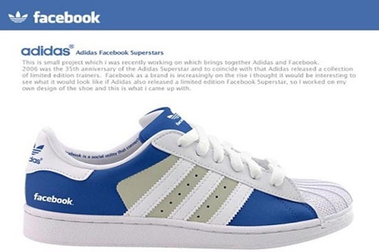 Adidas lanza tenis de Facebook y Twitter