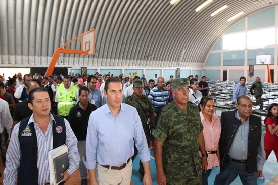 Moreno Valle supervisa albergues y rutas de evacuación del Popocatépetl