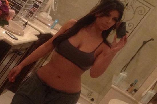 Kim Kardashian al natural