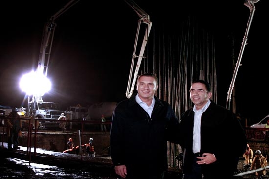 RMV supervisa, en compañía de Lozano Alarcón, obras del viaducto I. Zaragoza