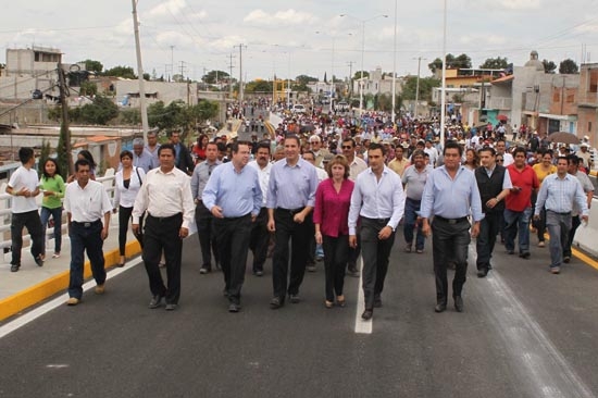 RMV entrega boulevard Ferrocarriles y puente Cantarranas en Atlixco