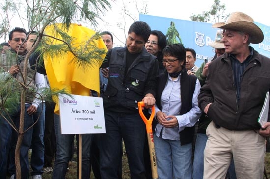 Campaña Respira Puebla alcanza los 300 mil árboles plantados en la capital poblana
