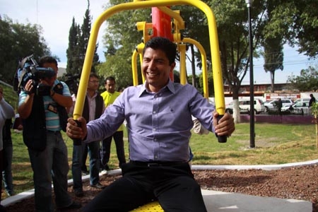Gimnasio al aire libre en el parque de Las Ninfas