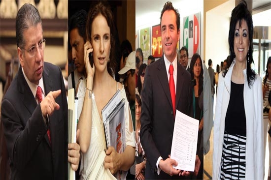 Doger, Saldaña,  Fernández y de la Sierra, los priístas que van por la capital