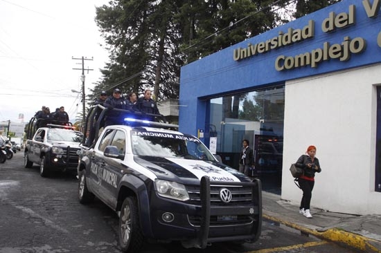 Policía Municipal patrulla calles de Puebla, tras robo de urna en el CH
