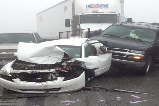 Megacarambola: se impactaron 48 vehículos en la autopista Saltillo-Monterrey