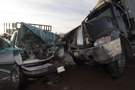 Colisión en la autopista Puebla-México, un hombre murió