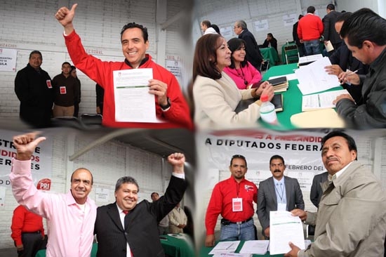 87 priístas se disputan 15 candidaturas a diputaciones federales
