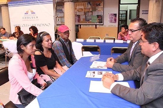 San Pedro Cholula da respuesta inmediata en Miércoles de Atención Ciudadana