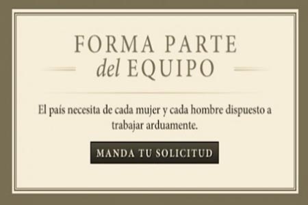EPN lanza convocatoria para reclutar a ciudadanos para su gobierno