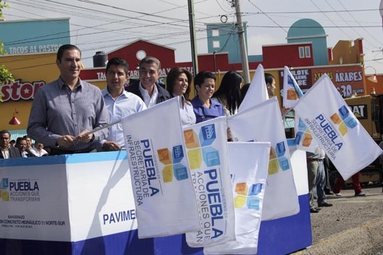 Inician pavimentación con concreto hidráulico de la 11 Norte-Sur