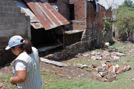 Granizada en La Resurrección  deja sin techo a cinco familias marginadas