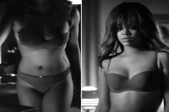 Rihanna usó doble para comercial de Armani