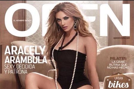 Aracely Arámbula posó para la revista Open