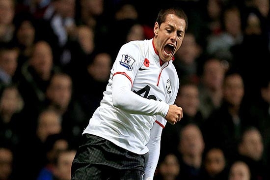 Chicharito ya suma 40 goles en Europa