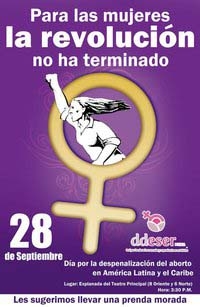 Convocan a mitin para exigir despenalización del aborto en Puebla