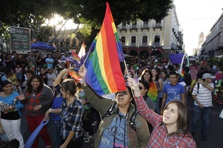 Marcha de la Diversidad Sexual recorrió las calles de Puebla
