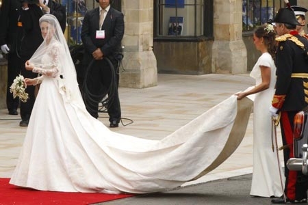 Kate Middleton, su vestido de novia a exhibición